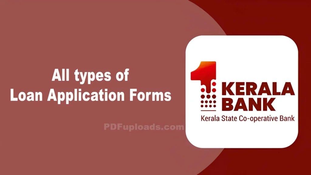 Kerala Co-Operative Bank All types of Loan Application Forms Kerala Co-Operative Bank All types of Loan Application Forms