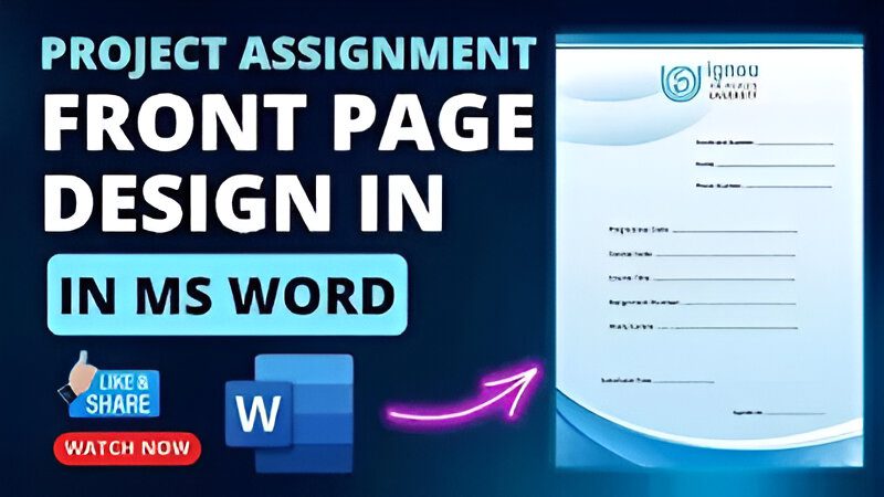 Download IGNOU Assignment Front Page PDF Download IGNOU Assignment Front Page PDF