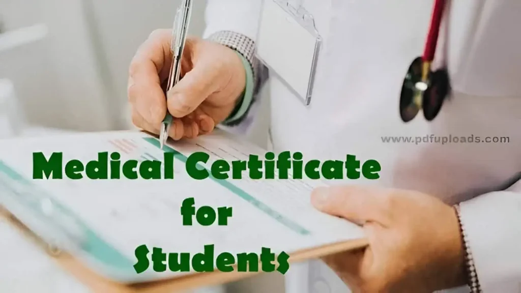 Sick Leave - medical certificate for leave for students Medical Certificate for leave for Students