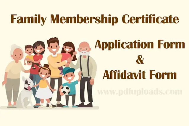 Kerala Family Membership Application Form and Witness Statement Affidavit in Malayalam Kerala Family Membership Application Form and Witness Statement Affidavit in Malayalam