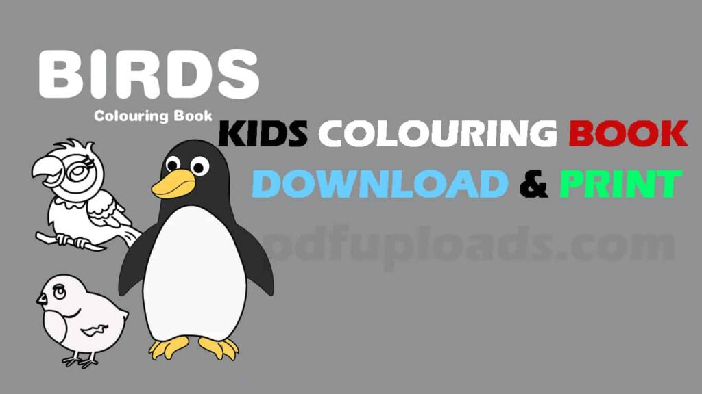 Birds - Free coloring books and Pages for Kids Birds - Free coloring books and Pages for Kids
