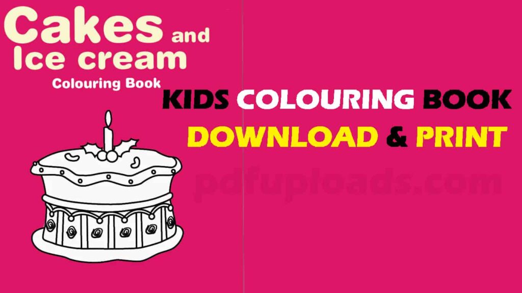 CAKES AND ICE CREAM - Free coloring books and Pages for Kids CAKES AND ICE CREAM - Free coloring books and Pages for Kids