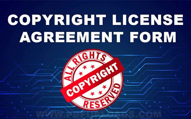 Copyright License Agreement form PDF Copyright License Agreement form PDF