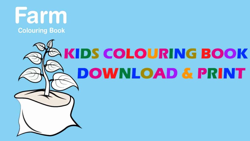 Free coloring books for Kids - FARM coloring Book Free coloring books for Kids - FARM coloring Book