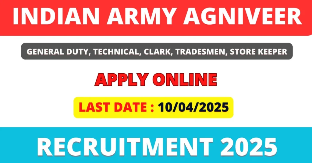 Agniveer Recruitment 2025 : How to Register, last Date and Full details Agniveer Recruitment 2025 : How to Register, last Date and Full details