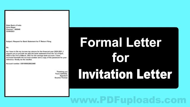 Formal Letter for Invitation Letter - Explore How to Write and Formal Invitation Samples Formal Letter for Invitation Letter
