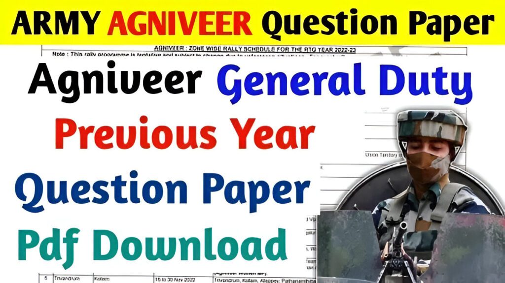 Agniveer Questions Paper 2023 PDF Agniveer Questions Paper 2023 PDF