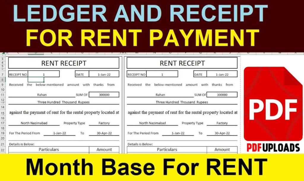 Rent Ledger in PDF format Download Rent Ledger in PDF