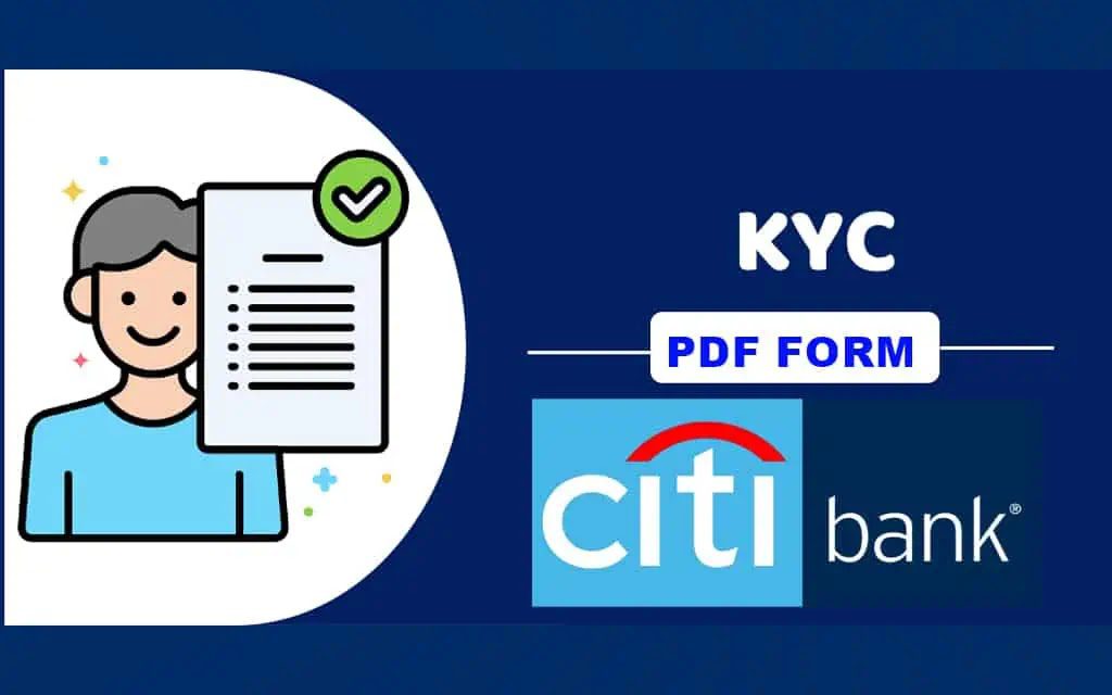 Citibank KYC form PDF Citibank KYC form PDF